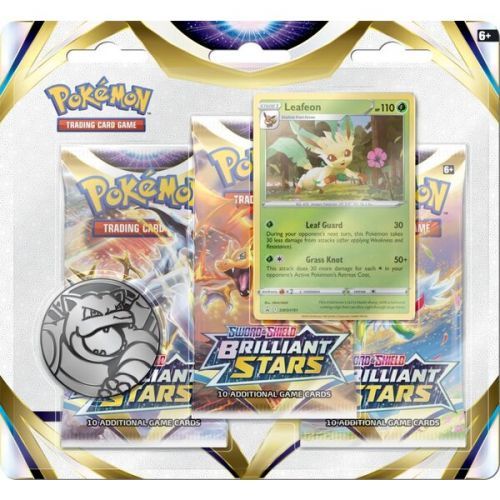 Pokémon TCG: SWSH09 Brilliant Stars - 3 Blister Booster