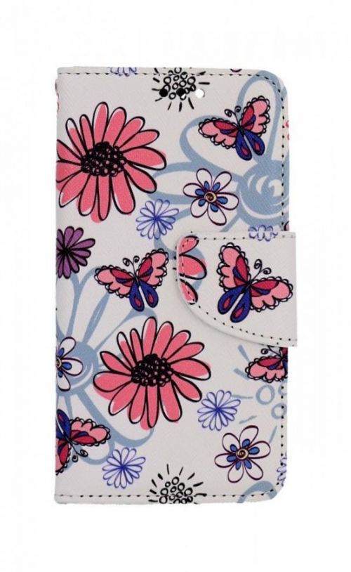 Pouzdro TopQ iPhone 13 mini knížkové Flowers 66381