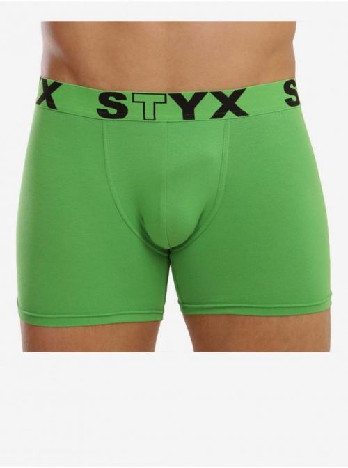 Pánské boxerky Styx long sportovní guma zelené (U1069) XXL, trenky / trenýrky