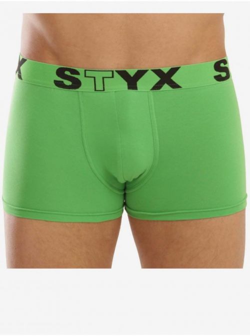 Pánské boxerky Styx sportovní guma zelené (G1069) XL, trenky / trenýrky