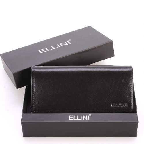 Dámská kožená černá peněženka Ellini London