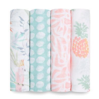 aden + anais™ essential s Pucktuch tropical ia 4-pack