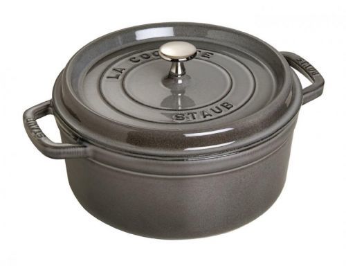 Kulatý hrnec, grafitově šedá O 22 cm Staub