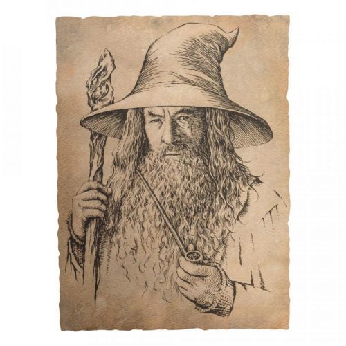 Weta | The Hobbit - Art Print Portrait of Gandalf the Grey 21 x 28 cm
