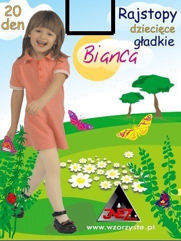 Inez Bianca 20 den Dívčí punčocháče 152-158 bílá