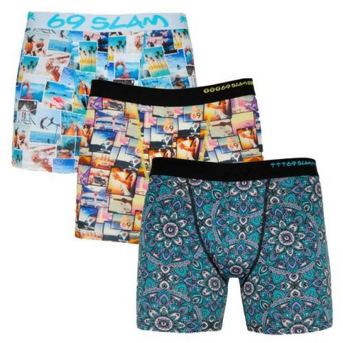 Pánské boxerky fit mix 3PACK PACMRT-PO - 69SLAM - M - směs barev