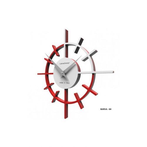 CalleaDesign Designové hodiny 10-018 CalleaDesign Crosshair 29cm (více barevných variant) Barva světle červená-64 - RAL3020