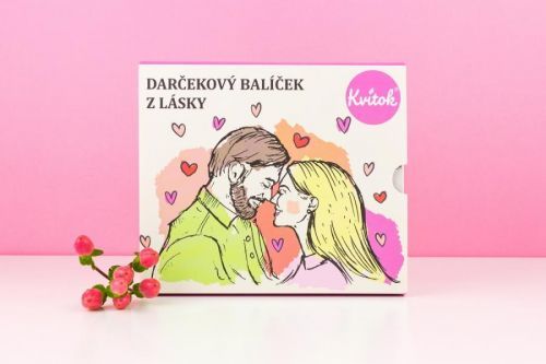 Kvitok Afrodiziakální Dárkový Balíček - Z lásky 60 ml+50 ml+30 ml