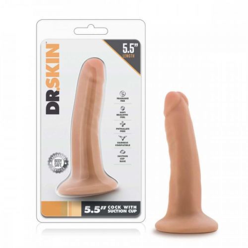 Dr. Skin - Realistic Dildo With Suction Cup 5.5'' - Vanilla