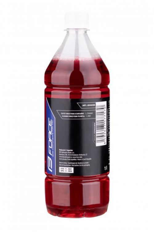 Force Čistič PURA k doplnění - 1l červený, cherry