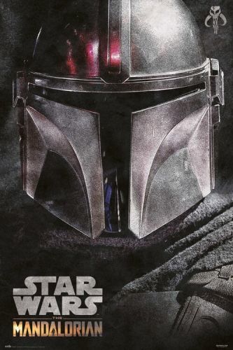 GRUPO ERIK Plakát, Obraz - Star Wars: The Mandalorian - Helmet, (61 x 91.5 cm)