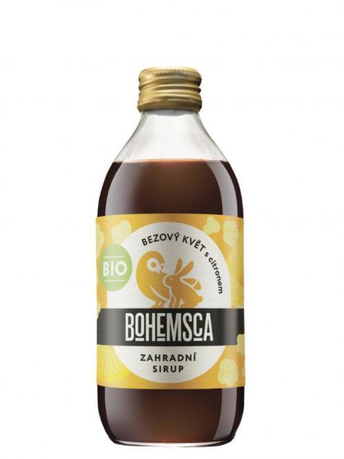 Bohemsca BIO Sirup Bezový květ s citronem 0,33l