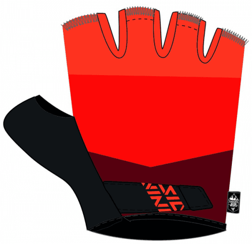 cyklo rukavice Anapo, black-orange - M