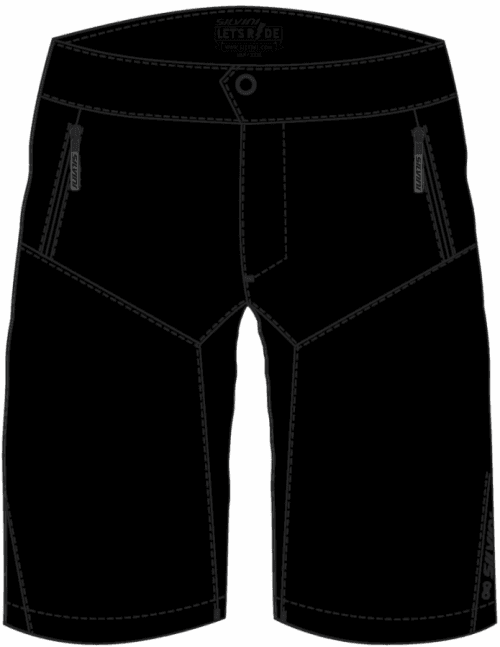 MTB kraťasy Dello, black-grey - S