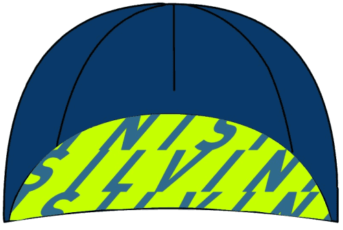 cyklo čepička Amaro, navy-lime - one size
