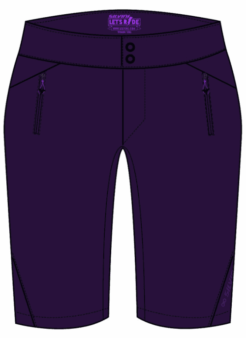 MTB kraťasy Patria, plum - XS