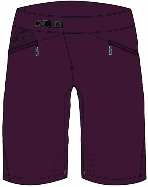 enduro kraťasy Fabriano, punch-black - S