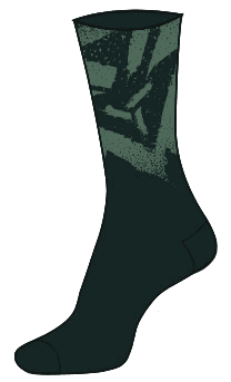 enduro ponožky Nereto, olive-ocean - 36-38