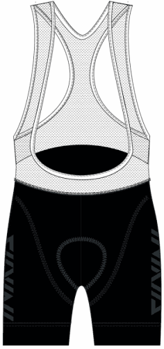 Suela Bib WP2046, black-white - XS