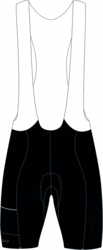 cyklo kalhoty Santerno, black-white - XS