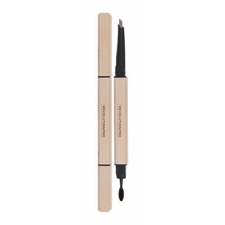 Revolution Pro Rockstar Brow Styler tužka na obočí se štětečkem 0,25 g odstín Soft Brown