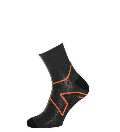 Vzorované pánské polofroté ponožky Bratex M-005 Sport 39-46 - 44-46 - tmavý smíšený vzor