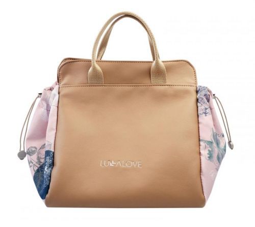 Lullalove Kosmetický kufřík - Nude + Rose Garden eko kůže