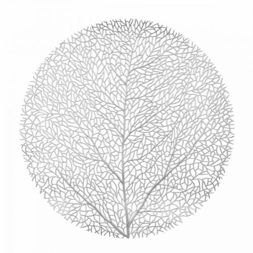 SIIN podložka na stůl Leaf 38x38 Uildo stříbrná A476