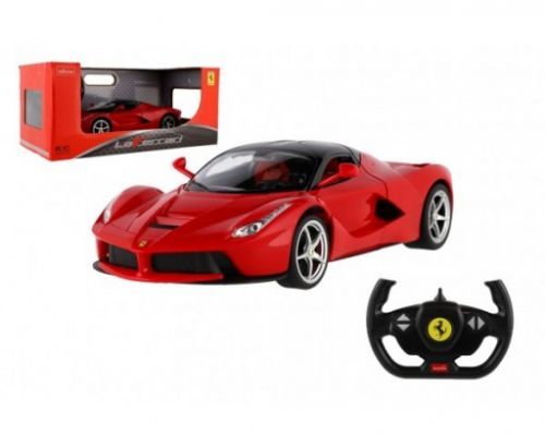 Auto RC Ferrari červené plast 32cm 2,4GHz na dálk. ovládání na baterie v krabici 43x19x23cm