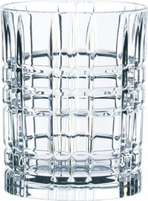 Sada 4 sklenic z křišťálového skla a tvořítka na led Nachtmann Whiskey, 345 ml