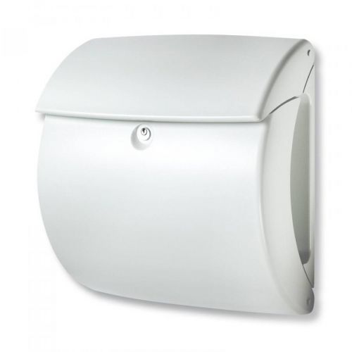 Burgwächter Poštovní schránka Kiel z plastu, bílá, polyuretan, L: 38 cm, K: 40cm