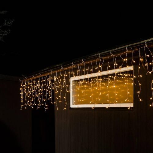 Konstmide CHRISTMAS LED světelný závěs ledový déšť teplá bílá 5m, plast, Energetická třída: E, P: 507 cm, K: 70cm