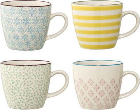 Sada 4 kameninových hrnků Bloomingville Patrizia