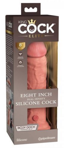 King Cock Elite 8 - adhesive, lifelike dildo (20cm) - natural