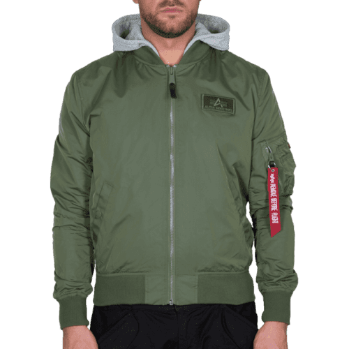 Alpha Industries Bunda  MA-1 TT Hood BP Ref. šalvějová L