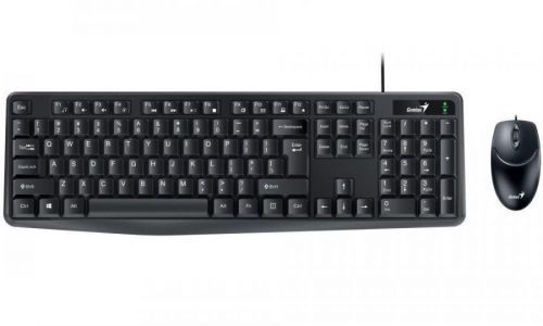 GENIUS set klávesnice+myš KM-170/ Drátový set/ USB/ černá/ CZ+SK layout