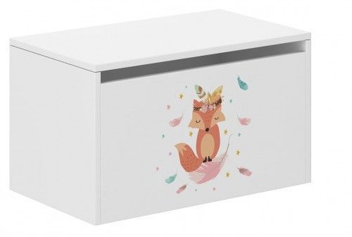 Wood Dětský box na hračky 69 x 40 x 40 cm - Liška