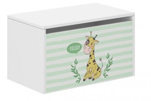 Wood Dětský box na hračky 69 x 40 x 40 cm - Žirafka