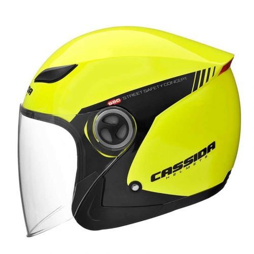 Moto přilba Cassida Reflex Safety Barva černá-fluo žlutá, Velikost L (59-60)