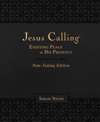 Jesus Calling Note-Taking Edition, Leathersoft, Black, with Full Scriptures: Enjoying Peace in His Presence (Young Sarah)(Imitation Leather)