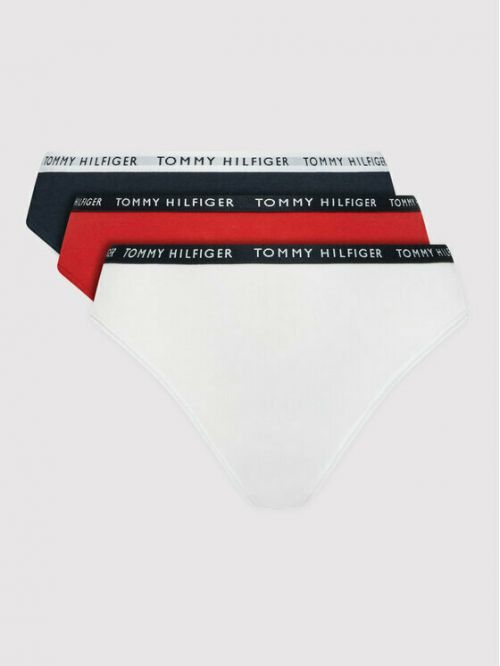 Dámské tanga 3pack - UW0UW02829 - 0WS - Tommy Hilfiger - S - směs barev