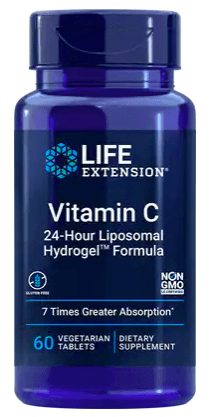 Life Extension Vitamin C 24-Hour Liposomal Hydrogel™ Formula, 60 rostlinných kapslí