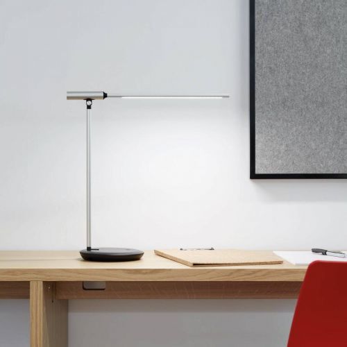 MAUL LED stolní lampa MAULrubia colour vario, stmívač, Pracovna / kancelář, hliník, plast, 8W, Energetická třída: F, P: 43 cm, L: 17 cm, K: 44cm