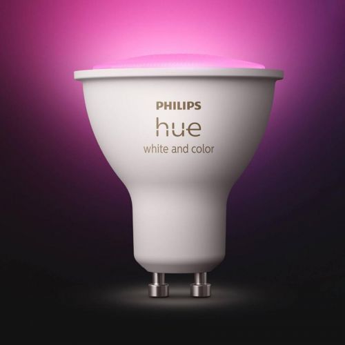 Philips HUE Hue White & Color Ambiance 4, 3 W GU10 LED, plast, GU10, 4.3W, Energetická třída: G, P: 5.8 cm