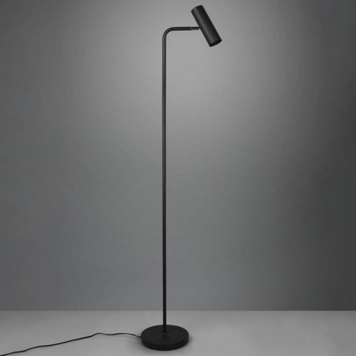 Trio Lighting Stojací lampa Marley, černá matná, Obývací pokoj / jídelna, kov, GU10, 35W, L: 23 cm, K: 151cm