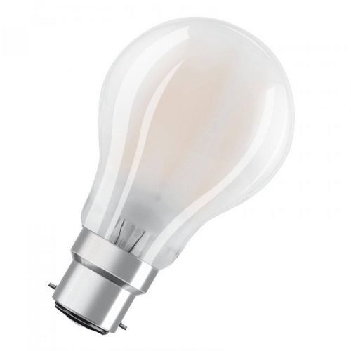 OSRAM LED žárovka B22d Classic A 7W 2.700K matná, B22, 6.5W, Energetická třída: E, P: 10.4 cm