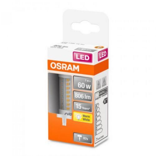 OSRAM LED žárovka R7s 6, 5W 2 700 K, R7s 78.3 mm, 7W, Energetická třída: E, P: 7.8 cm