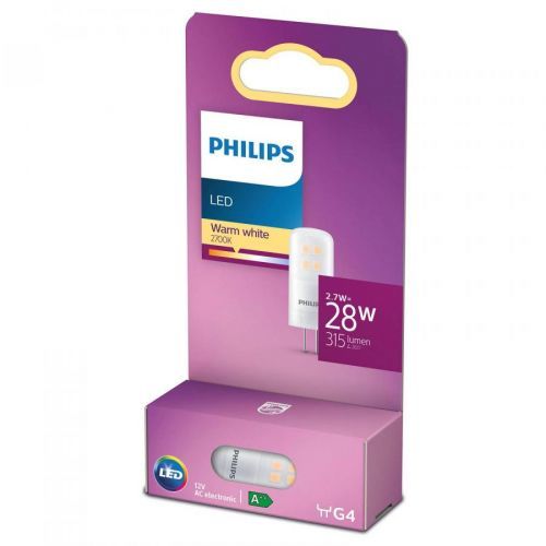 Philips LED pinová žárovka G4 2, 7W 2700K matná, G4, 2.7W, P: 4 cm