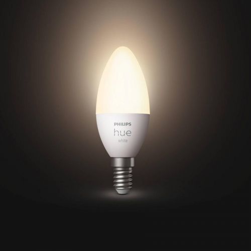 Philips HUE Hue White 5, 5 W E14 LED svíčková žárovka, plast, E14, 5.5W, Energetická třída: F, P: 11 cm