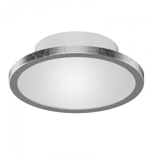 LIGHTME Lightme LED stropní světlo Aqua Ø14, 7cm stříbrná, Koupelna, plast, hliník, GX53, 8W, K: 4.7cm